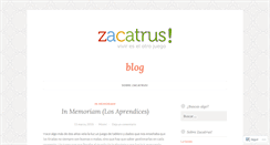 Desktop Screenshot of blog.zacatrus.es