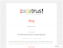 Tablet Screenshot of blog.zacatrus.es